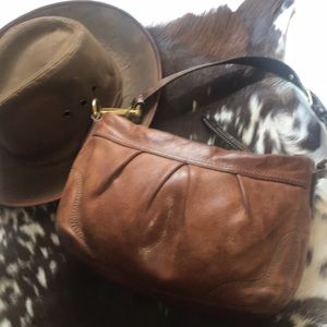 Coach Hampton #12917 leather Hobo Shoulder Purse